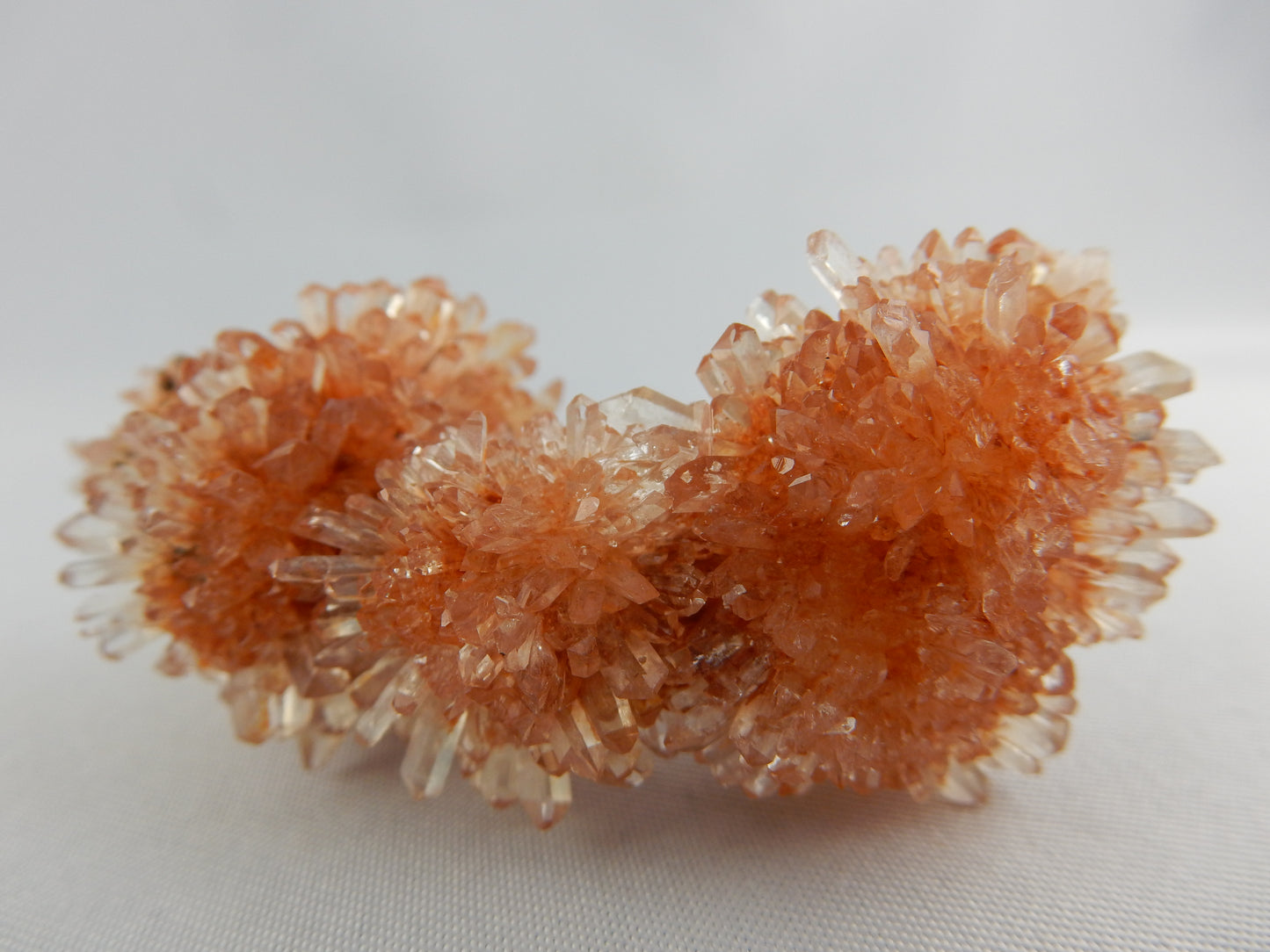 orange sparkly branching cluster of Creedite - from type locality Creede, Colorado