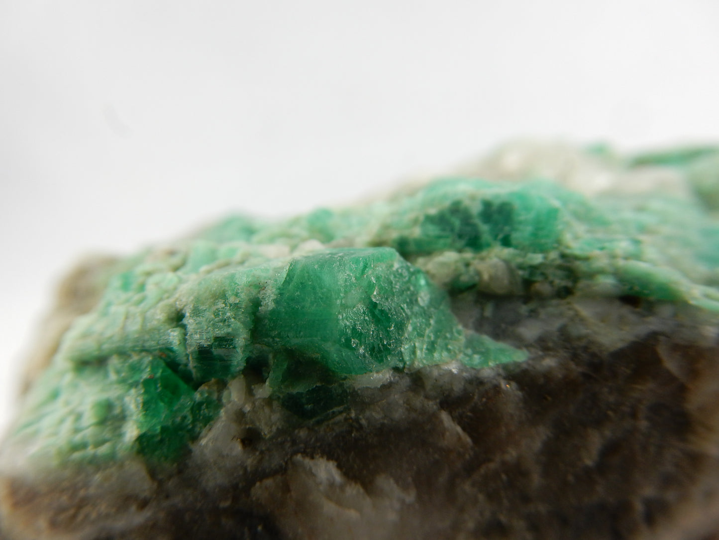 Emerald with Calcite and Pyrite
