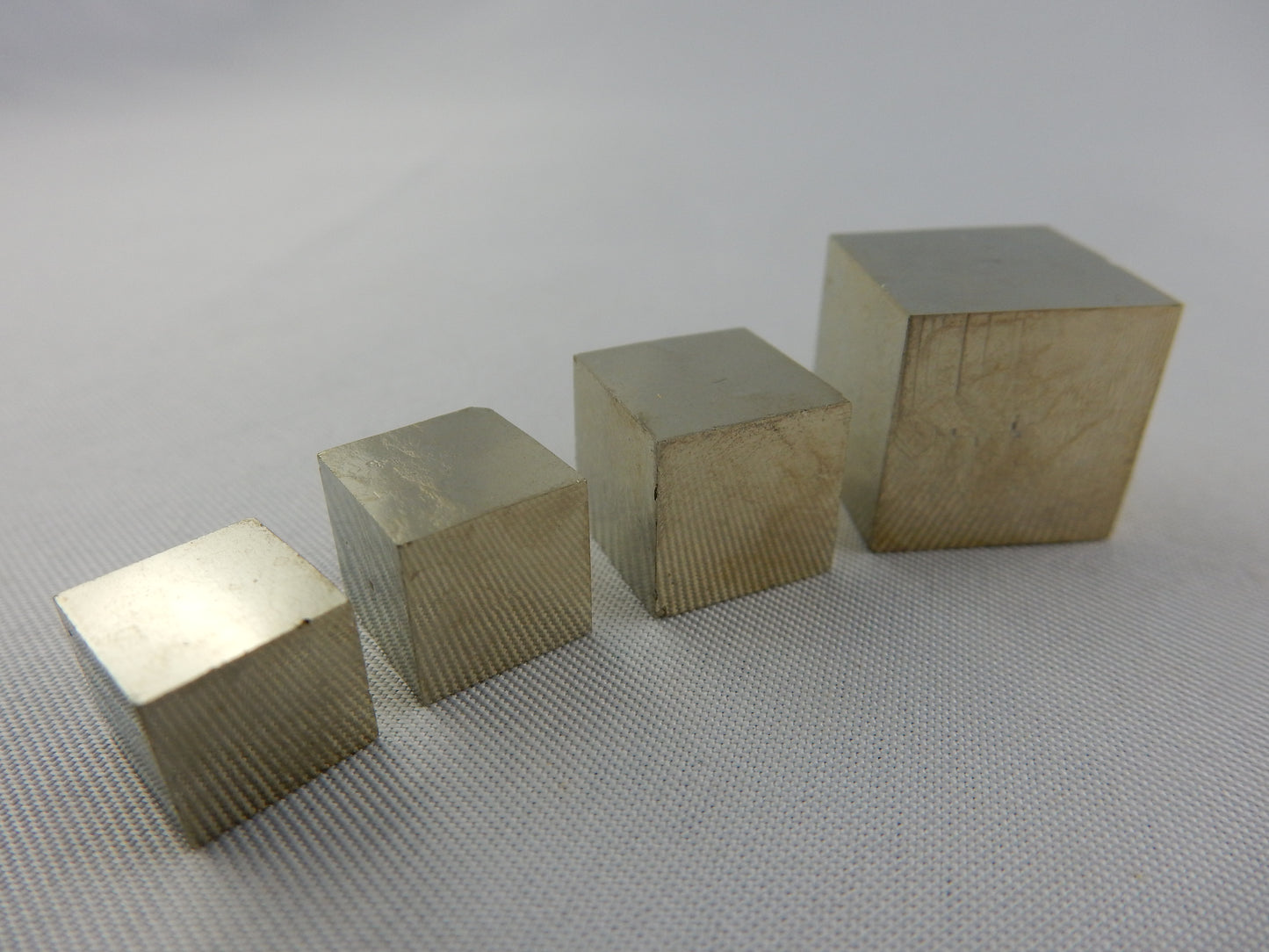 Natural Pyrite Cubes - Set of 4