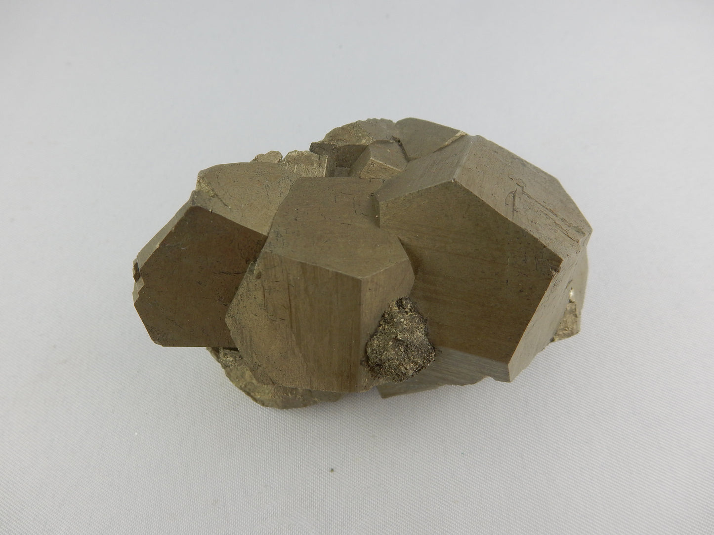 Solid and showy mass of dodecahedron crystals from classic location for quality pyrite