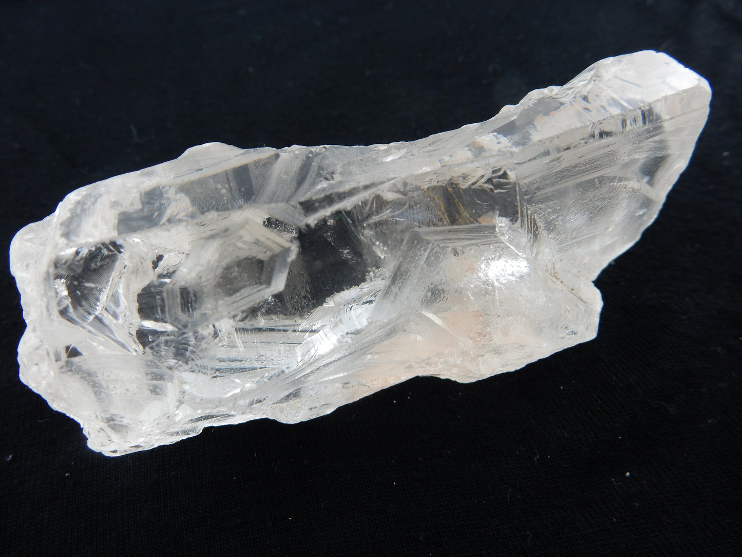 super clear gemmy chunk of Nirvana "ice quartz" with very special natural etchings
