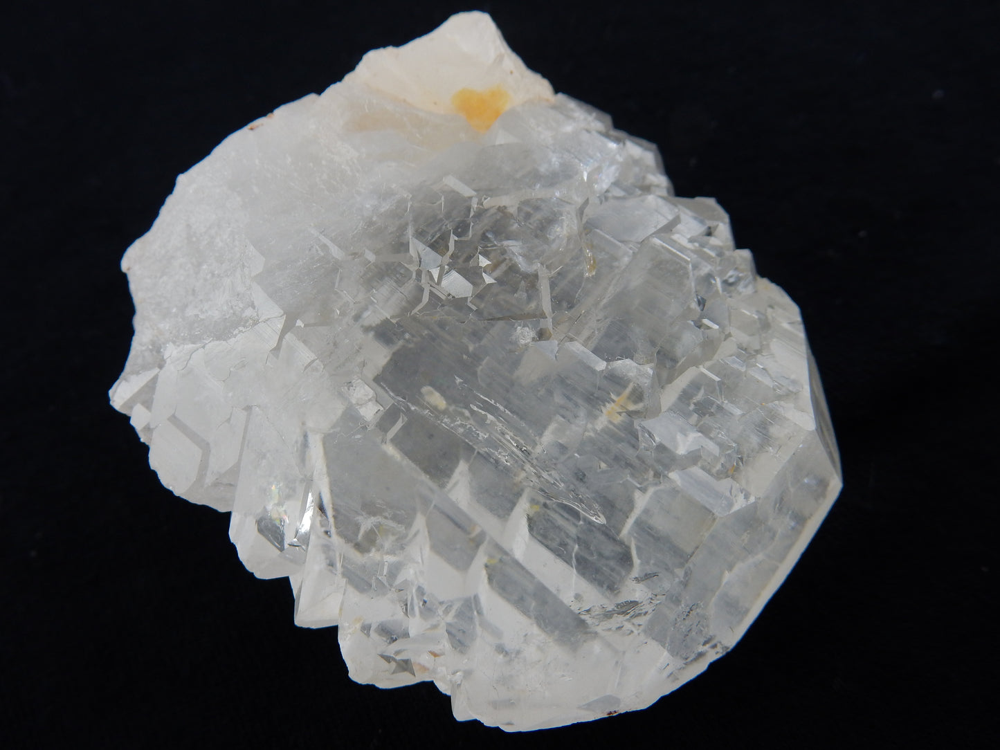 rare, stunning big clear gemmy Gwindel - multi-stacked obvious C-axis "twist"
