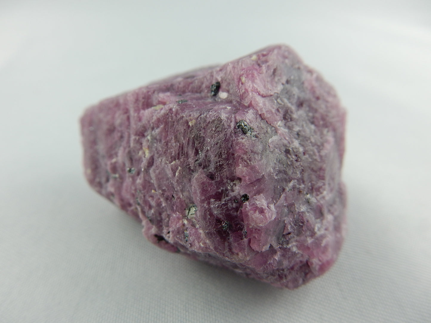 big ruby crystal - classic tapered barrel with multiple terminations - rarely seen - recent trades Tucson show, intense UV