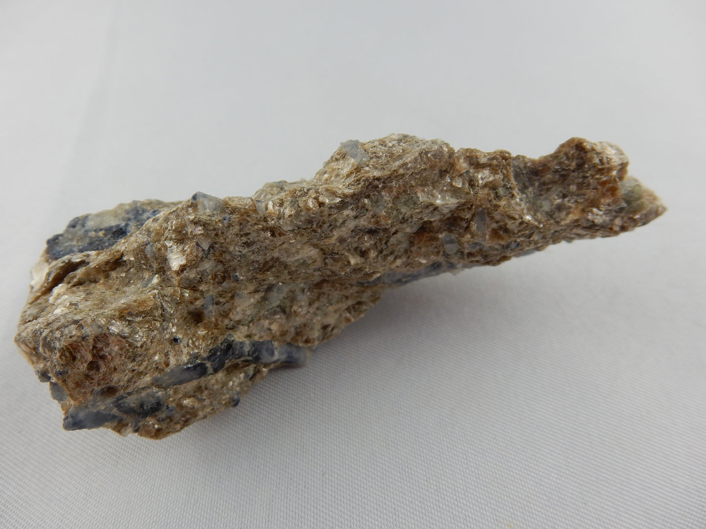 Blue Sapphire on Muscovite