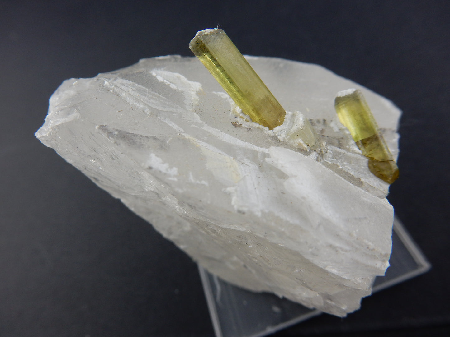 Tourmaline - green "Swords in Stone"