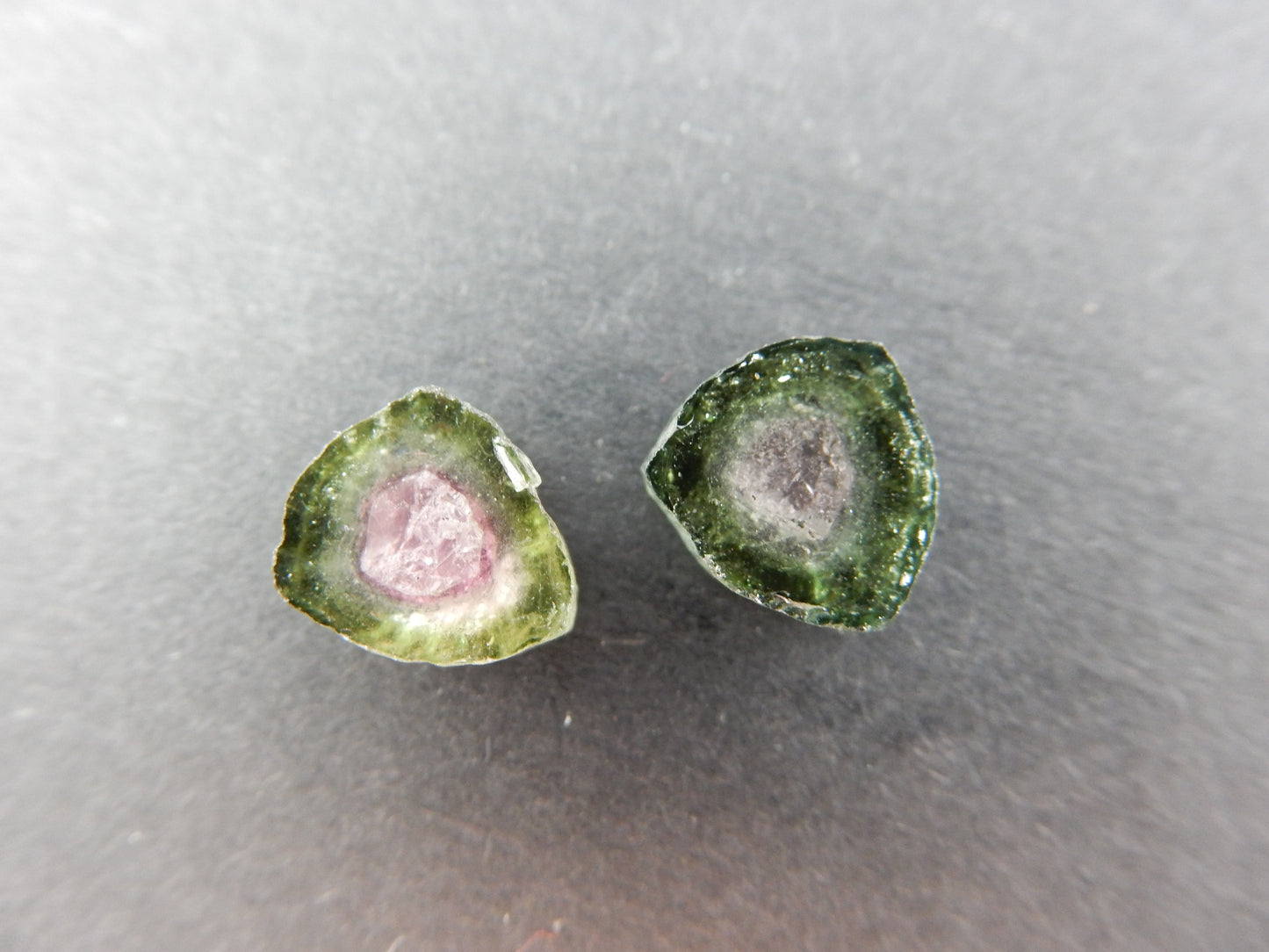 Watermelon Tourmaline Slices Lot (2 pcs)