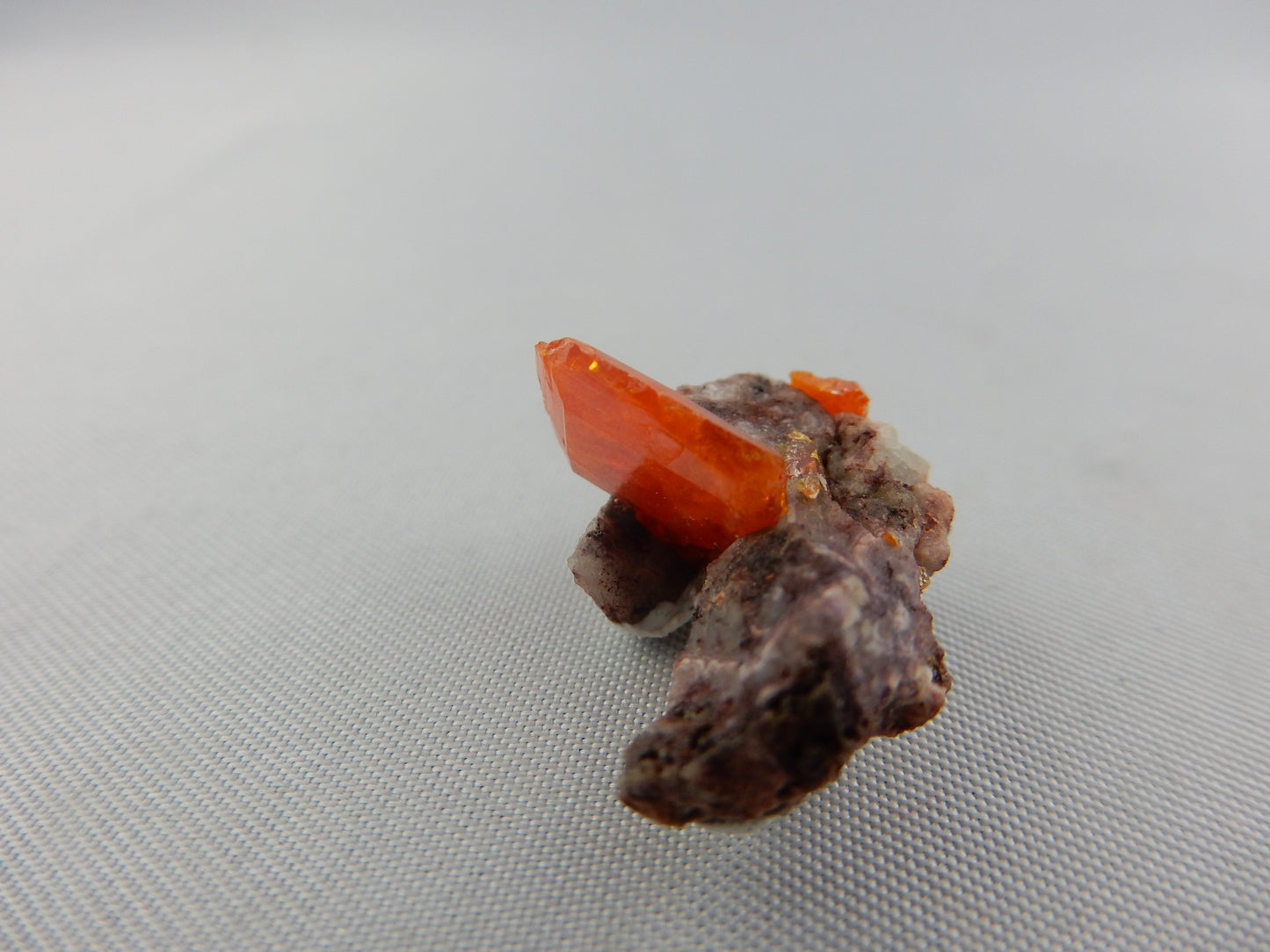 Wulfenite - Red Cloud Mine on matrix