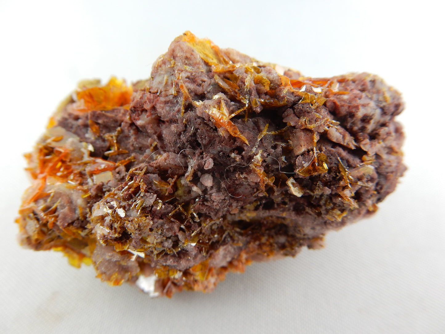Wulfenite on Mimetite