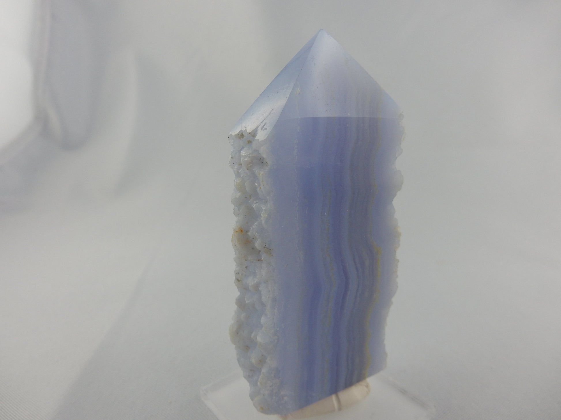super high quality A+++ polished healing wand or intense blue lace agate- calm stress relief