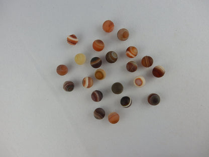 Polished round gobi agates - for jewelry making