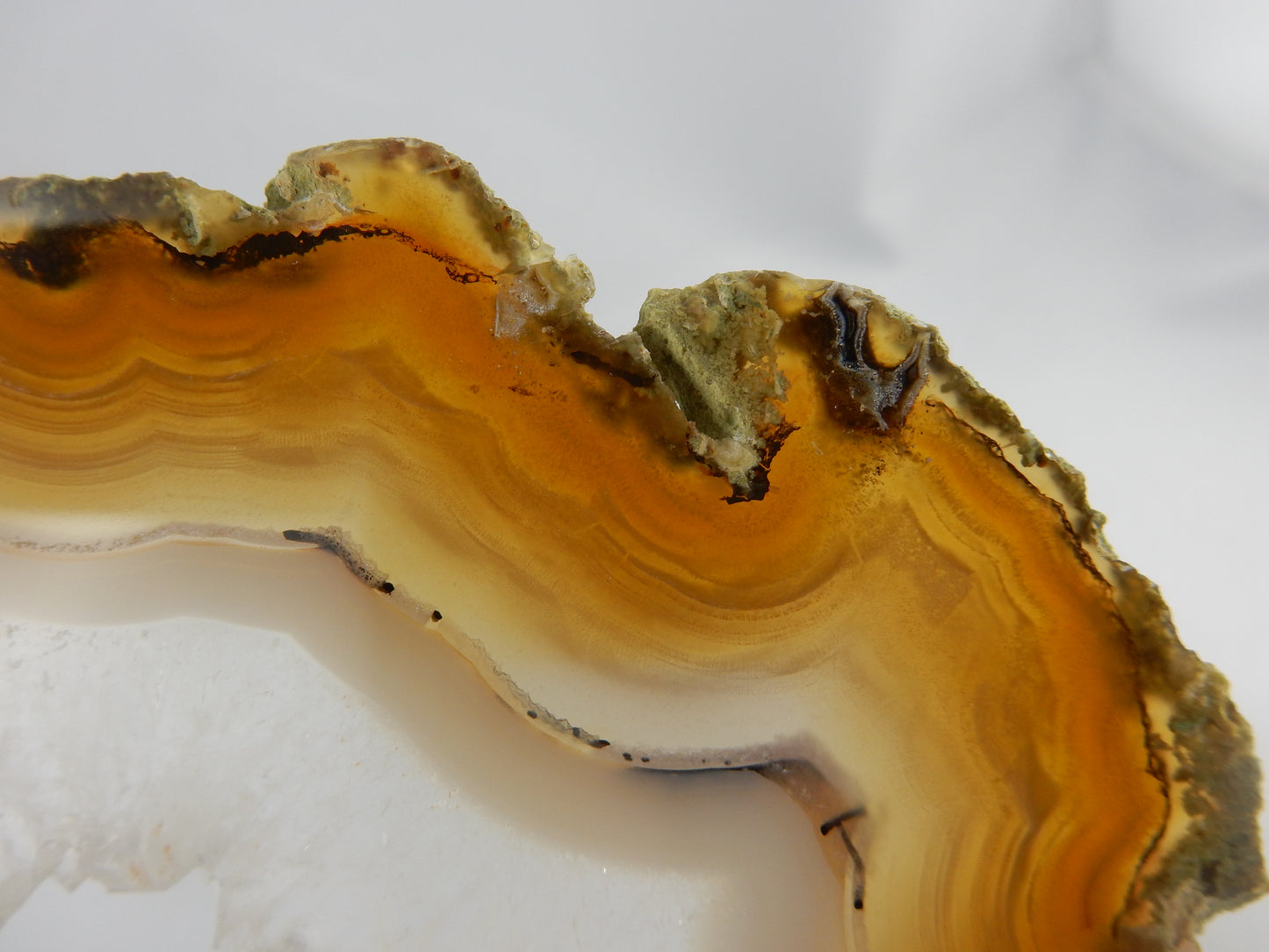 Agate Slice with Crystal Centre