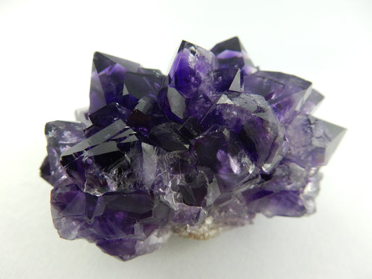 deep purple amethyst - Urugray best deep colour - this specimen a stalactite end