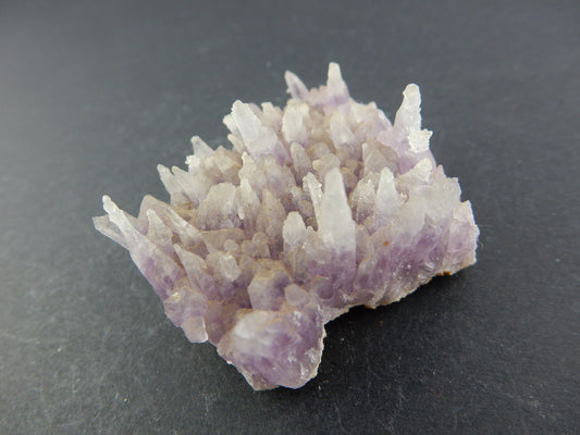 Rare formation of amethyst - sharp "needles" on a plate