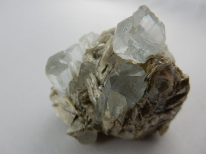 Aquamarine - multiple Crystals on Matrix