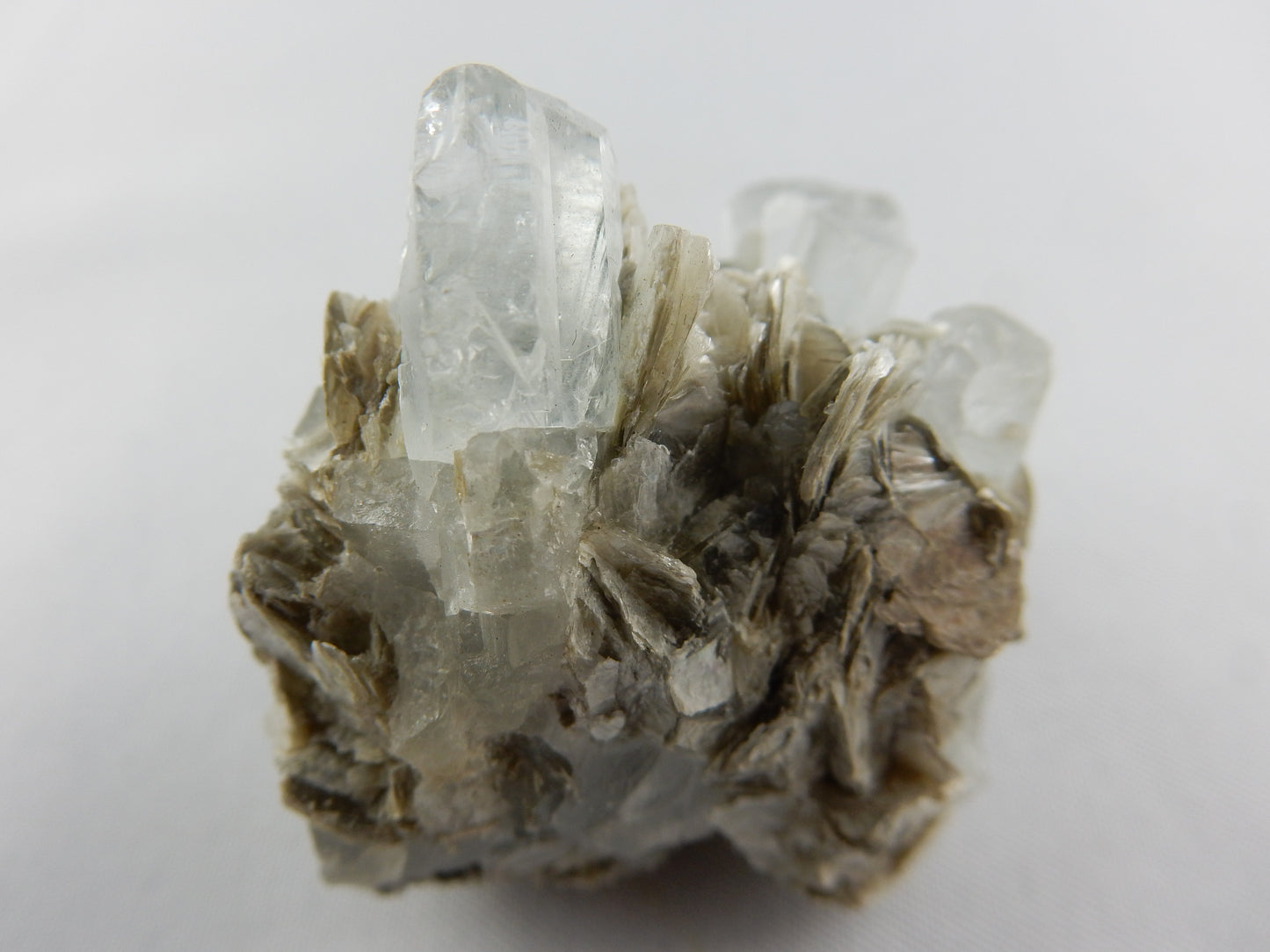 Aquamarine - multiple Crystals on Matrix