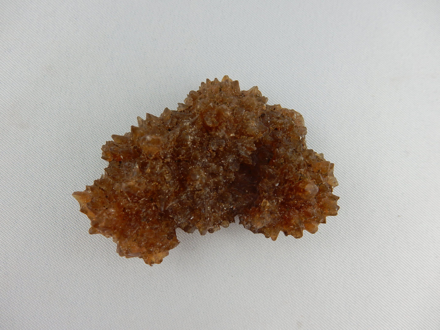 Gemmy amber "candy-like" cluster of calcite in a "hedgehog" formation