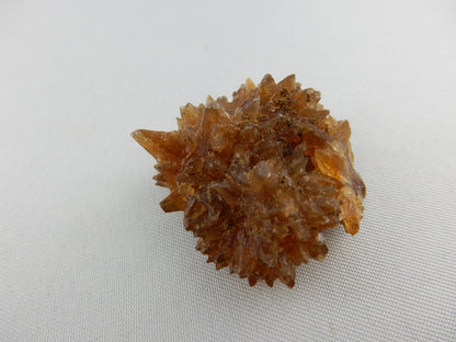 Gemmy amber "candy-like" cluster of calcite in a "hedgehog" formation