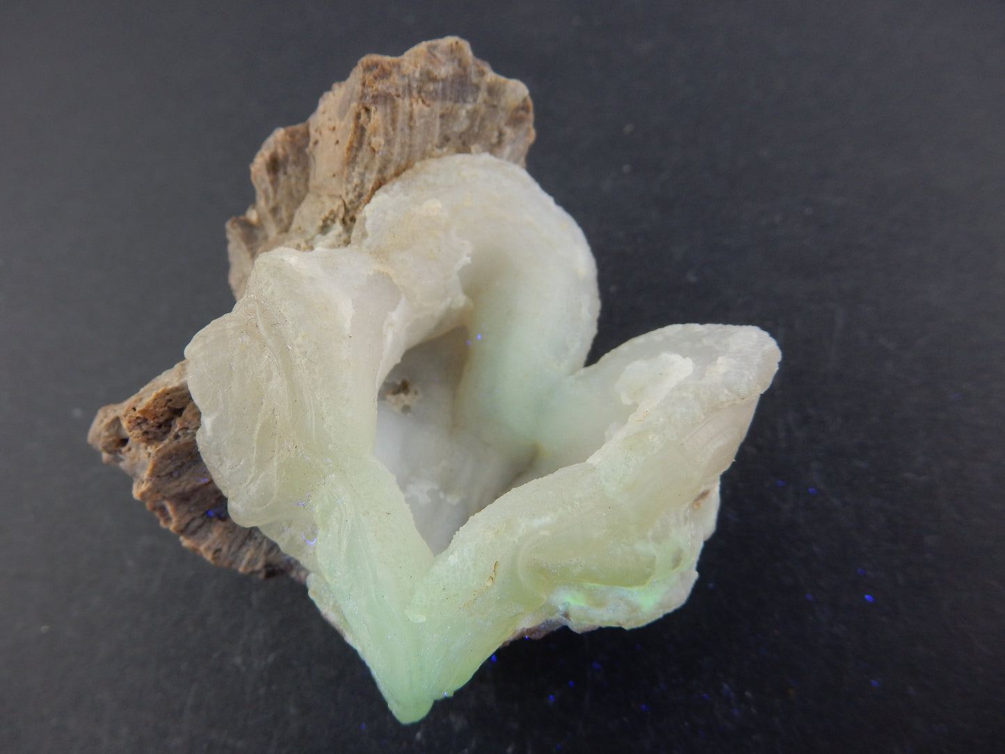 Chalcedony "Lips" (UV green)