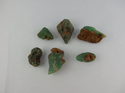 Very nice dark green colour of Chrysoprase "nuggets"