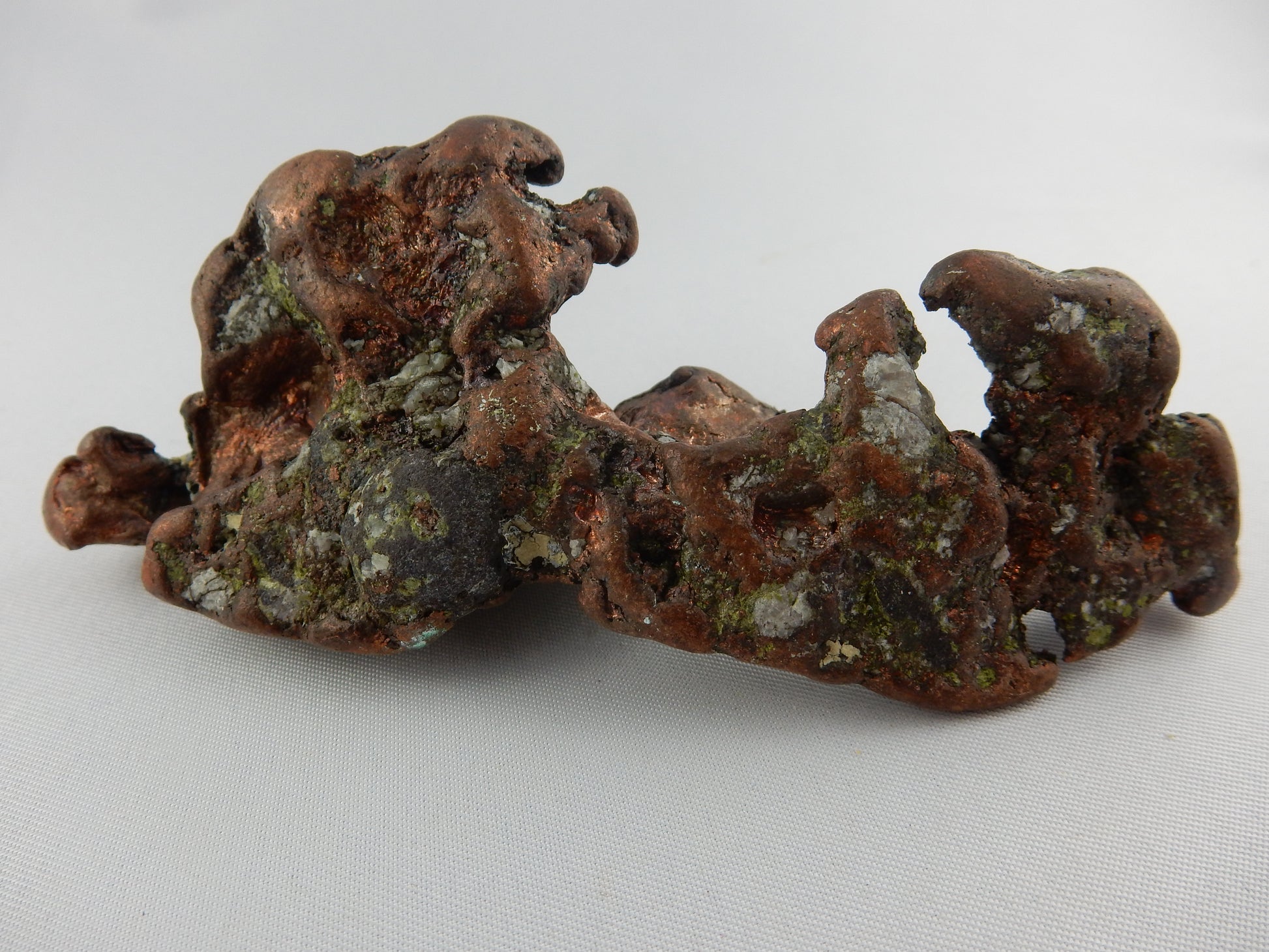 big glacial rounded pure copper nugget