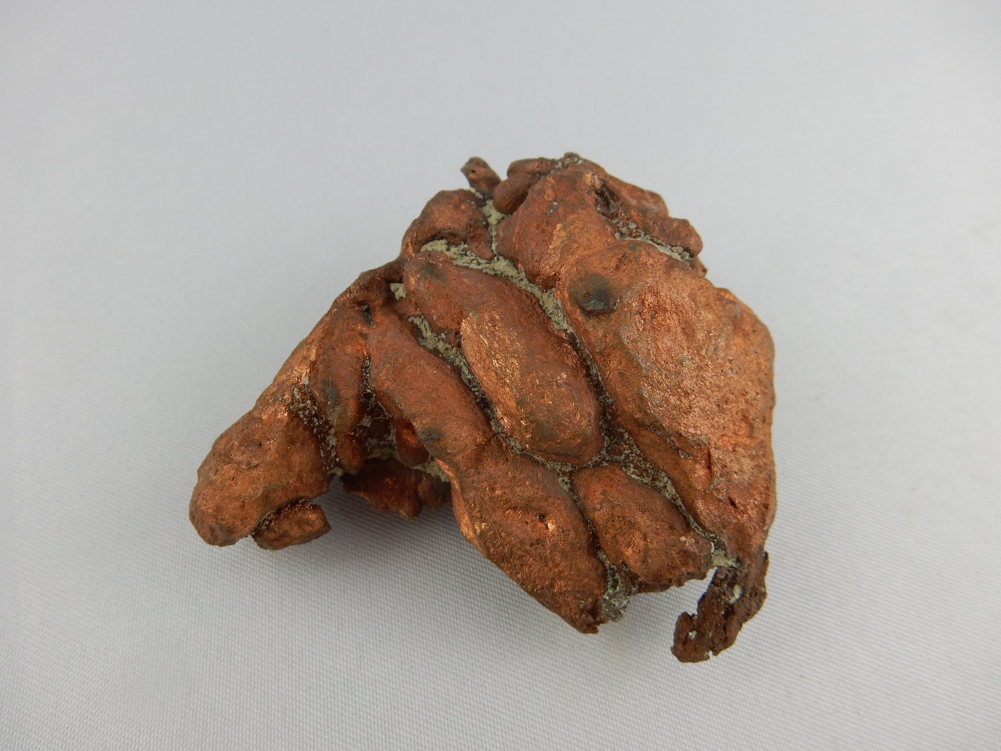 BIG distinct RARE "type 1" crystals of native pure Copper