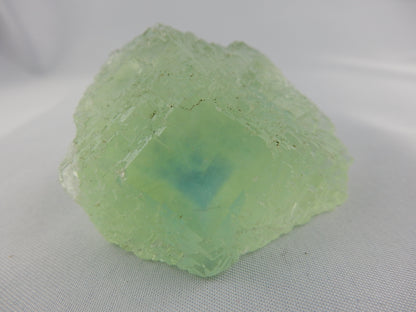 amazing "window" stepped gemmy fluorite - glowing - green with blue phantom - undamaged, gorgeous
