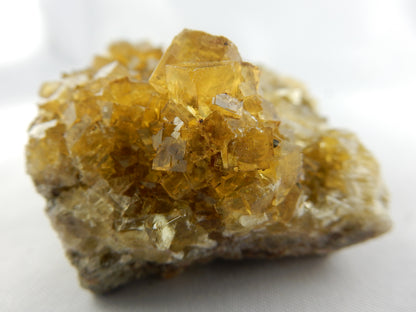 Fluorite - rare amber cubes