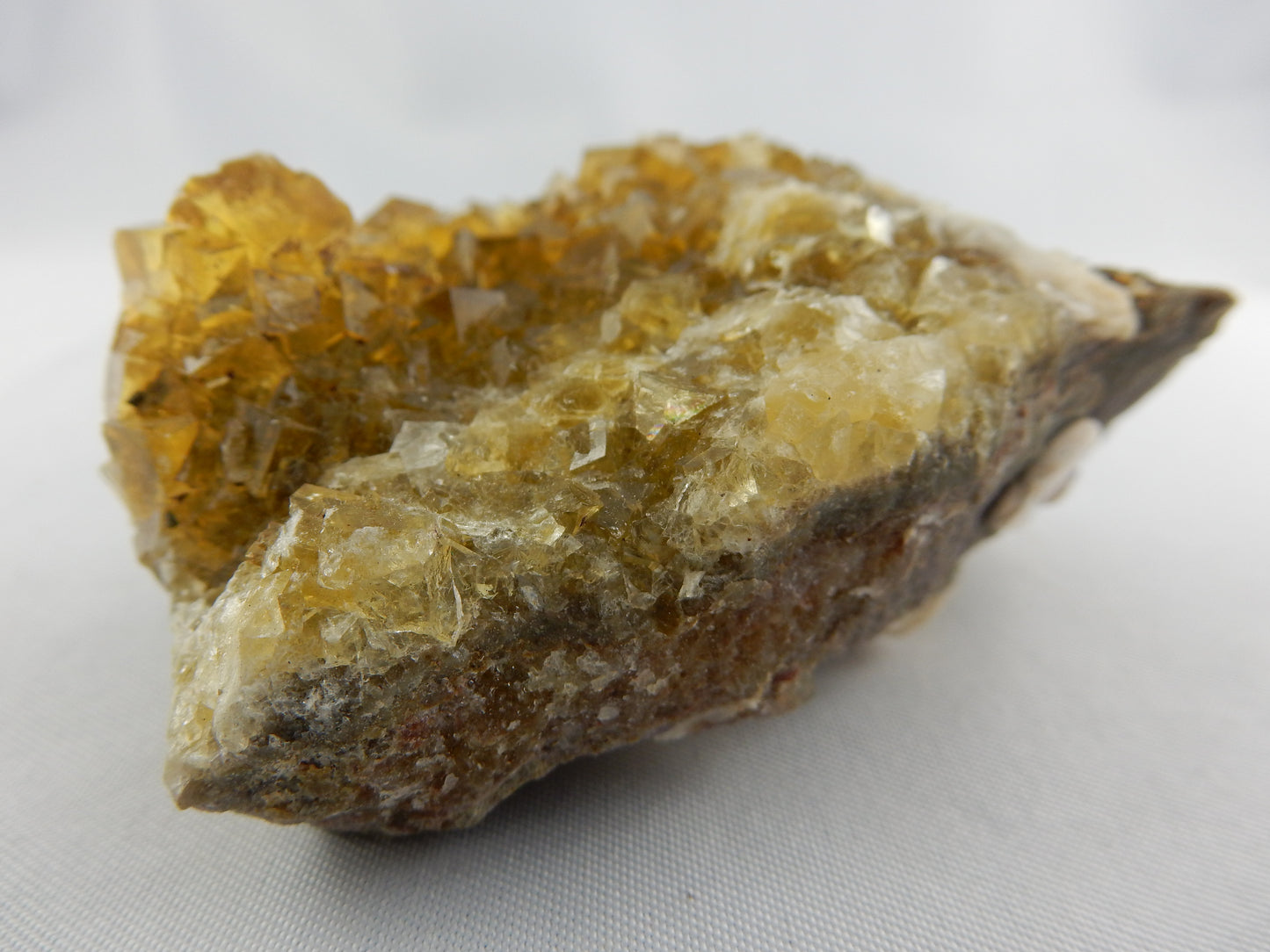 Fluorite - rare amber cubes