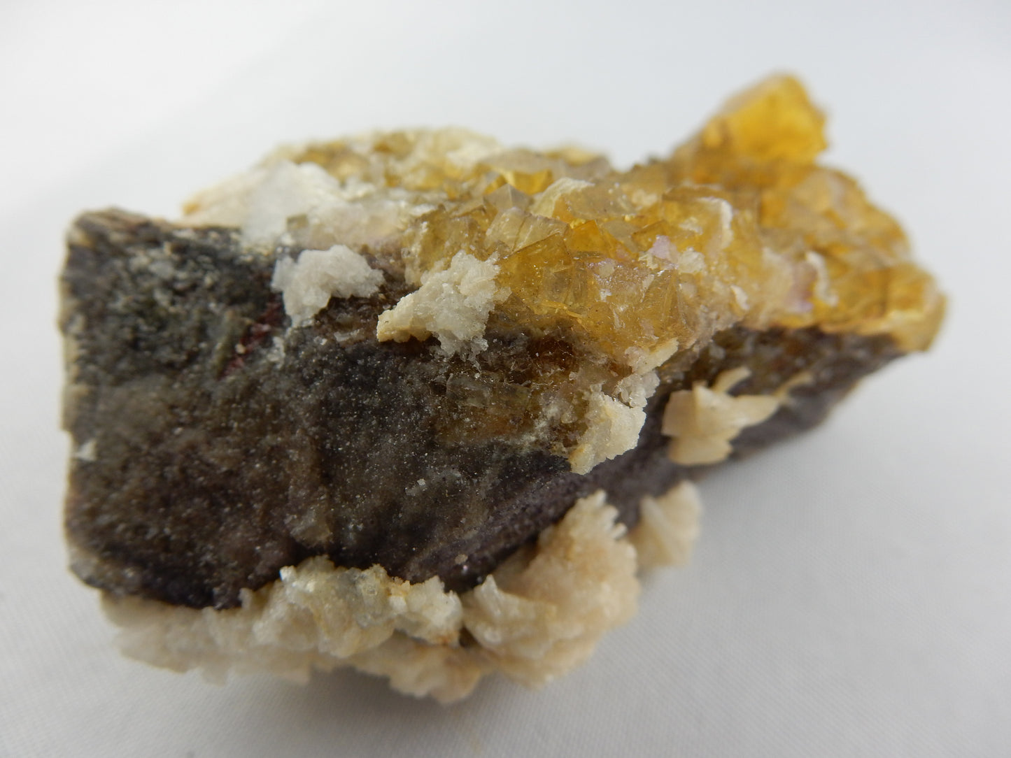 Fluorite - rare amber cubes