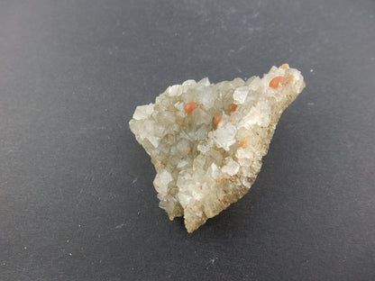 Fluorite Botryoidal Red balls on Quartz