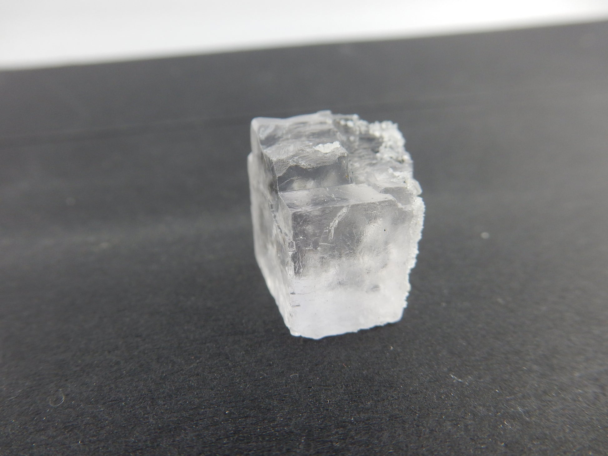 Absolute water/ice clear cube of fluorite from only locality with such - Dalnegorsk Russia