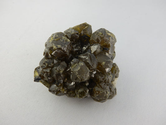 Gemmy terminated gemmy apple green "floater" cluster of demontoid var. of Andradite Garnet. ex. J.Culberson collection