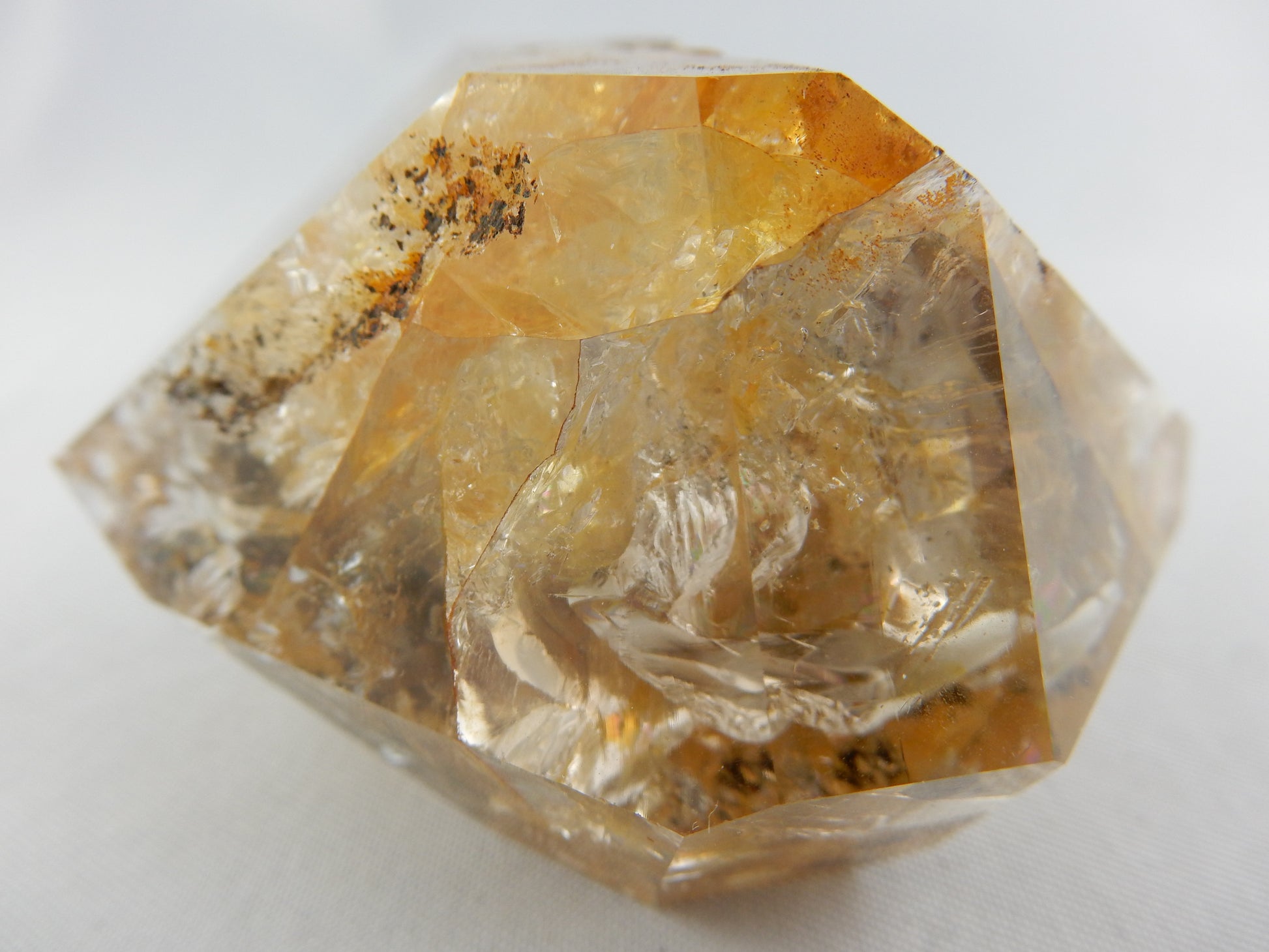 powerful Golden Healer Quartz  450myo! - gemmy golden rainbows and unique faces