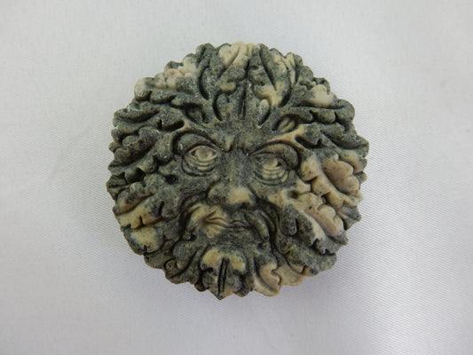Powerful Stonehenge bluestone - intricate carving green man - in Merlin's stone!!!