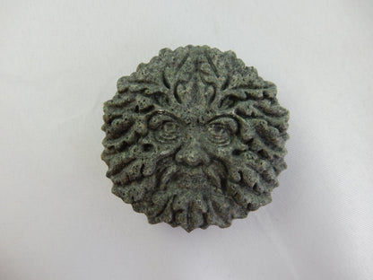 Powerful Stonehenge bluestone - intricate carving green man - in Merlin's stone!!!