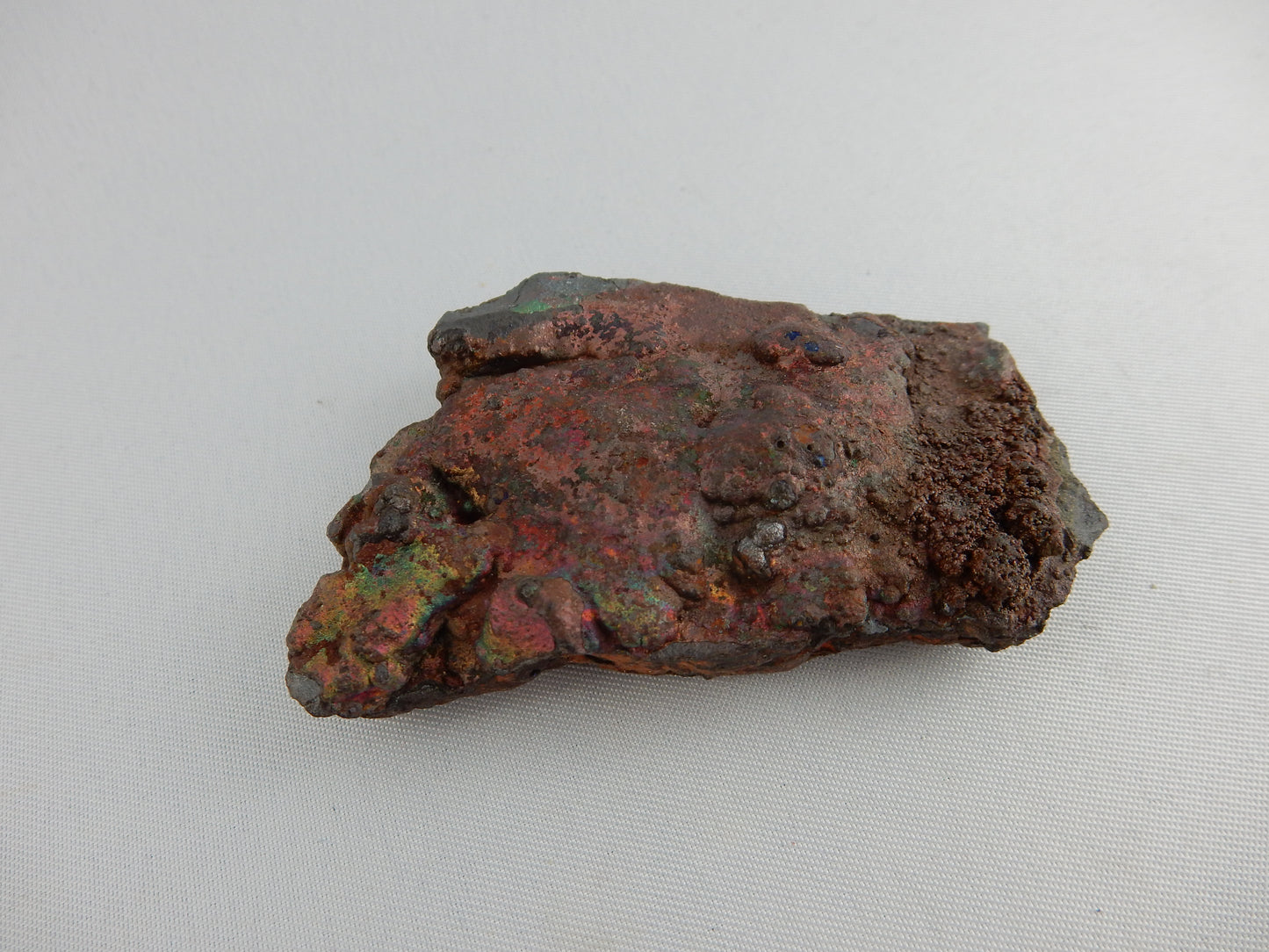 Quite RARE genuine (lots of fakes for iridescence) - multi-coloured hematite/goethite