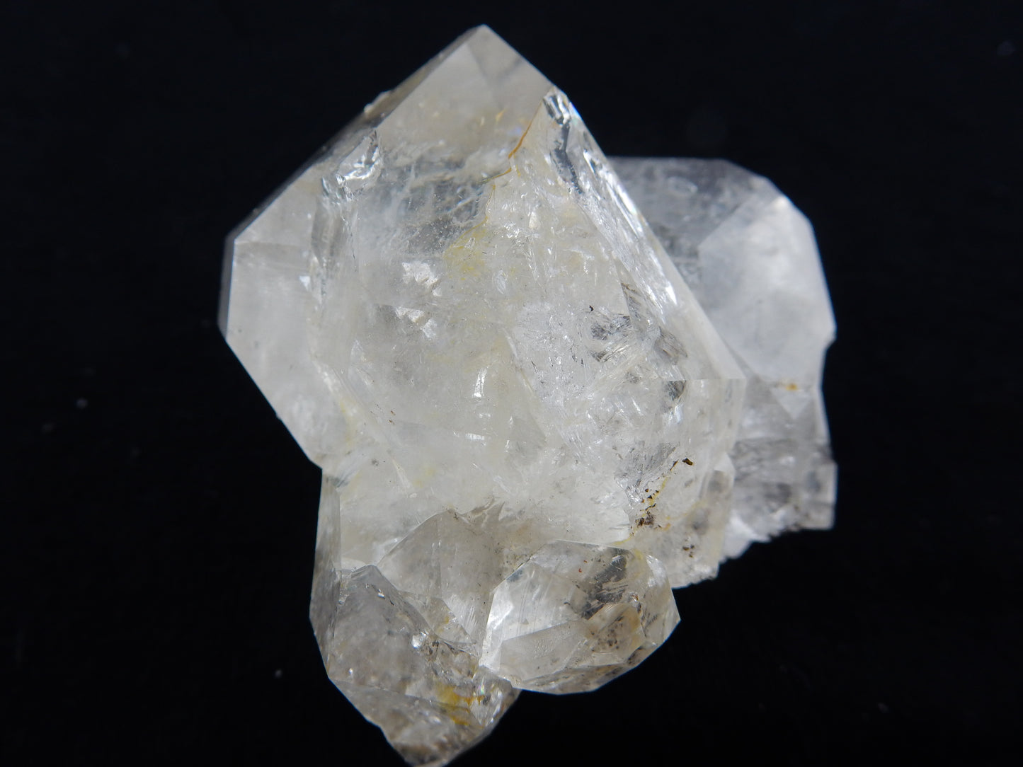gorgeous gemmy cluster of five double terminated quartz - flawless - genuine from Herkimer NY 