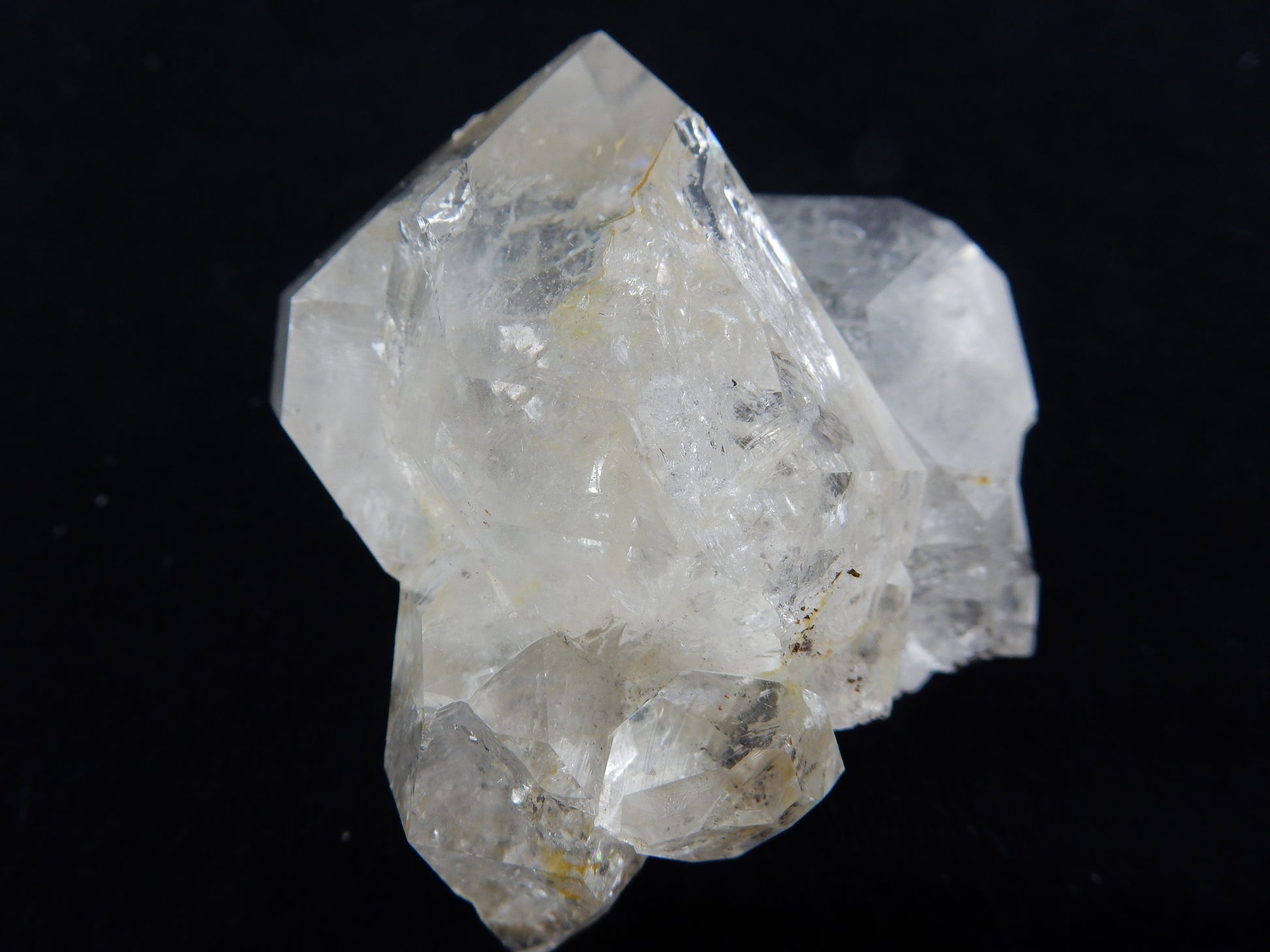 gorgeous gemmy cluster of five double terminated quartz - flawless - genuine from Herkimer NY 