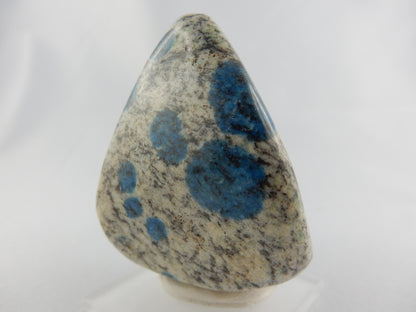 rare polished specimen of this unique rock - azurite spots on while granite gneiss - from K2 mountain area