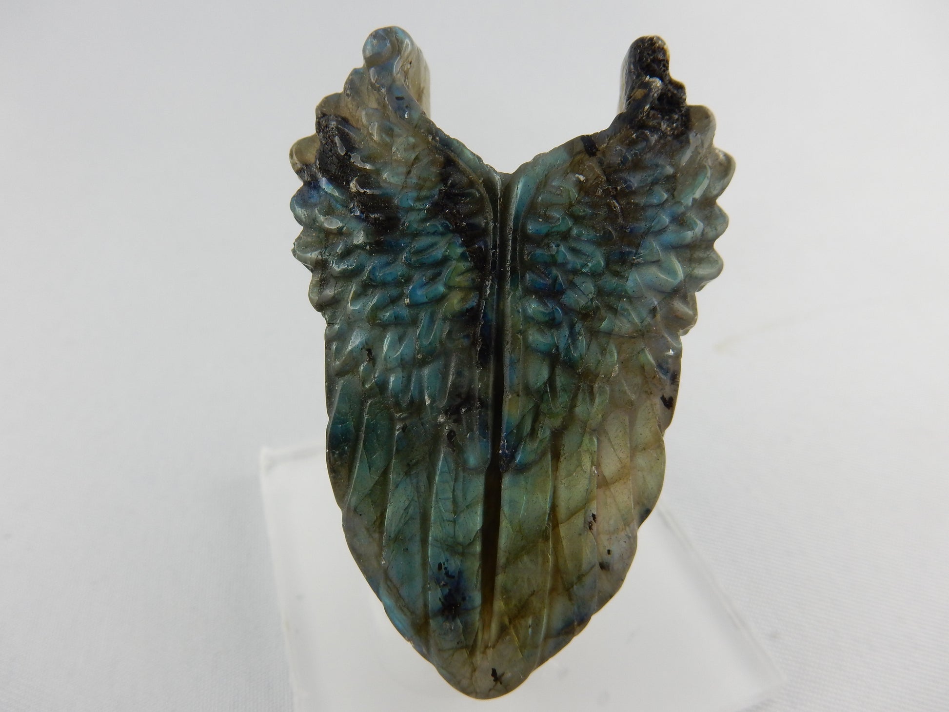 iridescent set of beautifully carved Labradorite wings