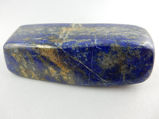 extra fine AAA+ deep blue lapis lazuli with sprays of golden pyrite -excellent polish