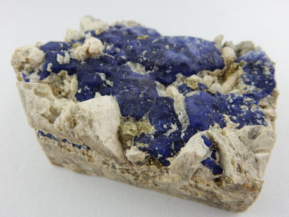 Lapis - Lazurite raw, Pyrite on Calcite