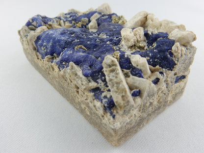 Lapis - Lazurite raw, Pyrite on Calcite