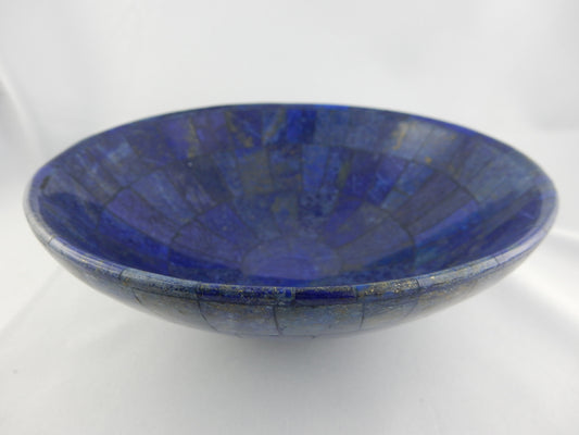 Lapis Lazuli bowl, gorgeous deep blue rare hand made all natural - high quality and obvious craftsmanship