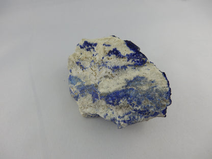 Lazurite on Calcite with Pyrite