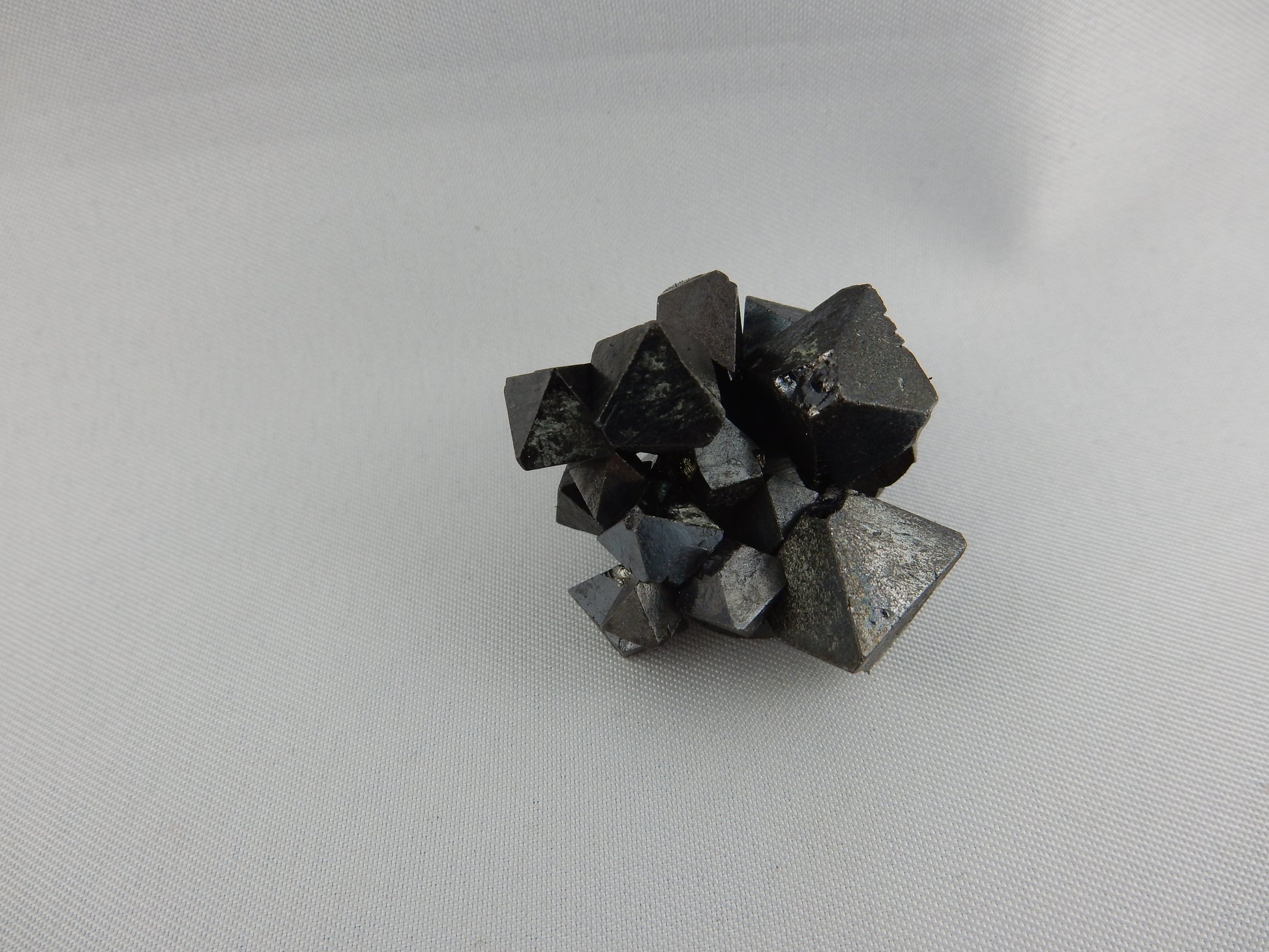 natural octahedral crystals of magnetite - strongly magnetic as a fun unique cluster!