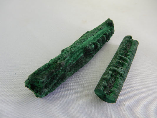 Deep green Malachite in typical stalactite formations