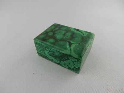 Cool little rock box made of gemmy Malachite!