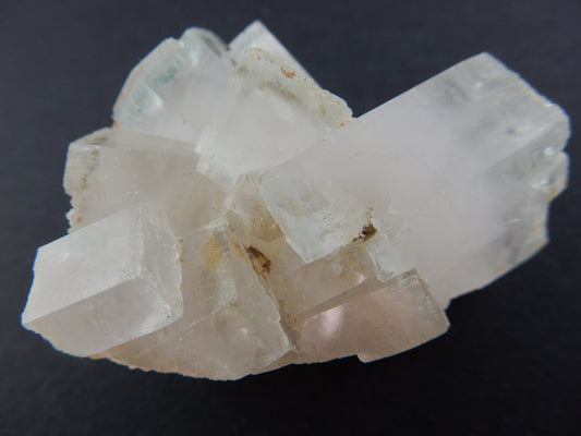 bi-colour Pink and Blue Beryl - Aqua and Morganite - in a perfectly terminated cluster