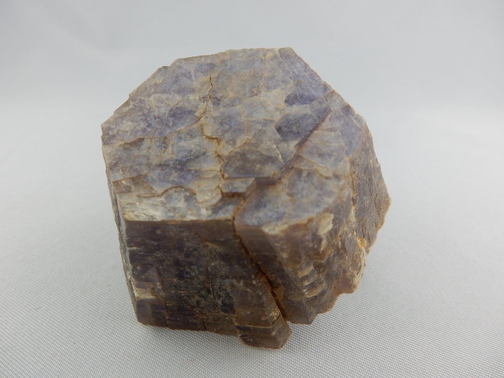 Very unusual and rare "Alurgite" Muscovite - complete terminated all around hexagonal curved tapered stack of pleochroic purple